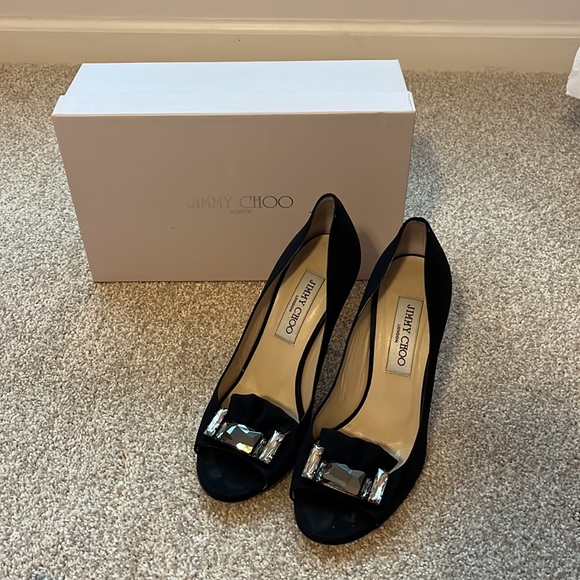 Jimmy Choo heels. Size 36.5. Worn once. - Picture 2 of 9